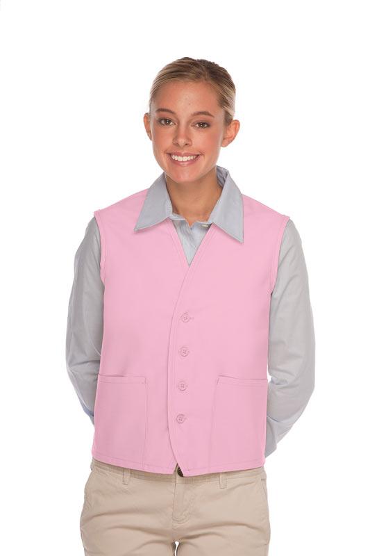 Cardi / DayStar Pink 4-Button Unisex Vest with 2 Pockets