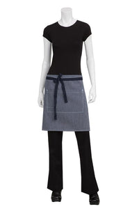 Chef Works Indigo Blue Portland Half Bistro Apron