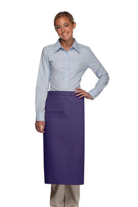 Cardi / DayStar Purple Full Bistro Apron (1 Inset Pocket)