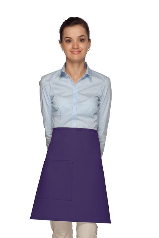 Cardi / DayStar Purple Half Bistro Apron (1 Pocket)