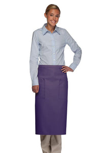 Cardi / DayStar Purple Full Bistro Apron (2 Pockets)