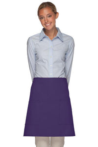 Cardi / DayStar Purple Half Bistro Apron (2 Patch Pockets)