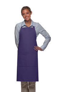 Cardi / DayStar Purple Deluxe Butcher Adjustable Apron (2 Pockets)