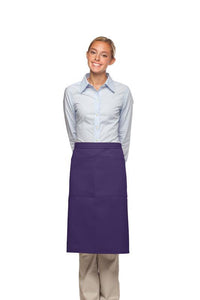 Cardi / DayStar Purple 3/4 Bistro Apron (2 Pockets)