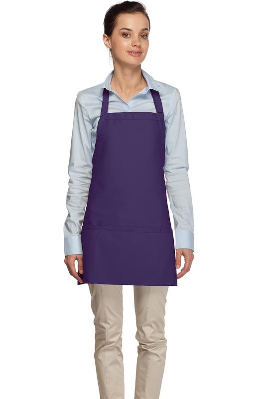 Cardi / DayStar Purple Deluxe Deluxe Bib Adjustable Apron (3 Pockets)