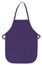 Cardi / DayStar Purple Kid's XL Bib Apron (2 Pockets)