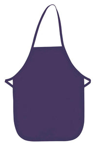 Cardi / DayStar Purple Kid's XL Bib Apron (No Pockets)