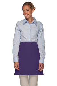 Cardi / DayStar Purple Half Bistro Apron (No Pockets)