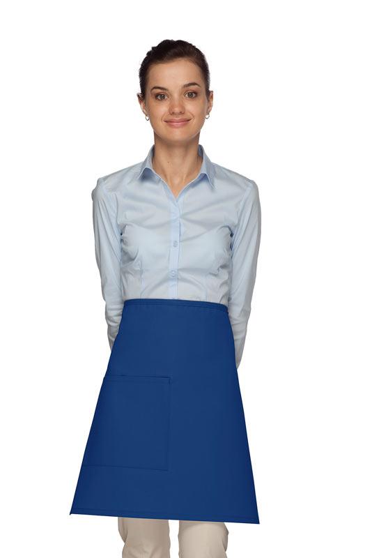 Cardi / DayStar Royal Blue Half Bistro Apron (1 Pocket)