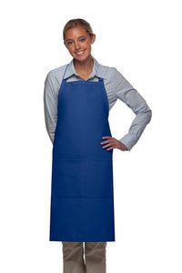 Cardi / DayStar Royal Blue Deluxe Butcher Adjustable Apron (2 Pockets)