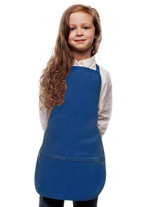 Cardi / DayStar Royal Blue Kid's Bib Apron (2 Pockets)