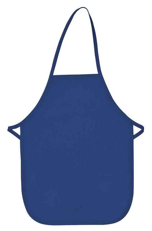 Cardi / DayStar Royal Blue Kid's XL Bib Apron (No Pockets)