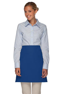 Cardi / DayStar Royal Blue Half Bistro Apron (No Pockets)