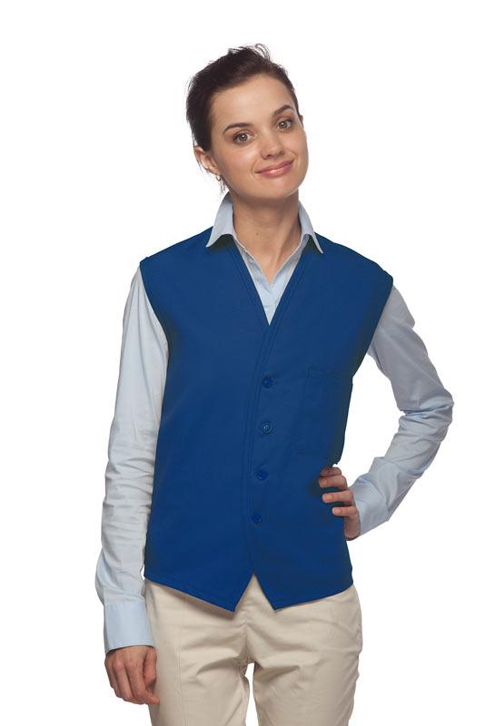 Cardi / DayStar Royal Blue 4-Button Unisex Vest with 1 Pocket