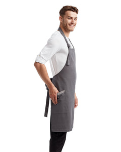 Grey Denim ‘Regenerate’ Sustainable Bib Apron (2 Pockets)