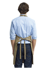 Artisan Collection by Reprime Khaki Khaki Cotton Chino Adjustable Bib Apron (3 Pocket)