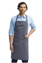 Artisan Collection by Reprime Steel Steel Cotton Chino Adjustable Bib Apron (3 Pocket)