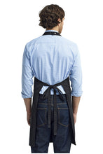 Artisan Collection by Reprime Black Black Cotton Chino Adjustable Bib Apron (3 Pocket)
