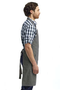 Artisan Collection by Reprime Dark Grey Bib Adjustable Apron (4 Pocket Pouch)