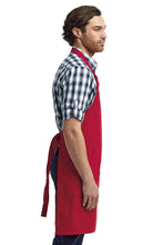 Artisan Collection by Reprime Red Bib Adjustable Apron (4 Pocket Pouch)