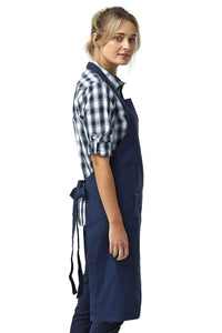 Artisan Collection by Reprime Navy Bib Adjustable Apron (4 Pocket Pouch)