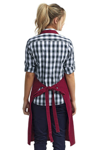 Artisan Collection by Reprime Burgundy Bib Adjustable Apron (4 Pocket Pouch)