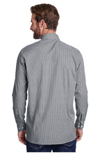 Artisan Collection by Reprime Men's Microcheck Long Sleeve Cotton Shirt (Black / White)