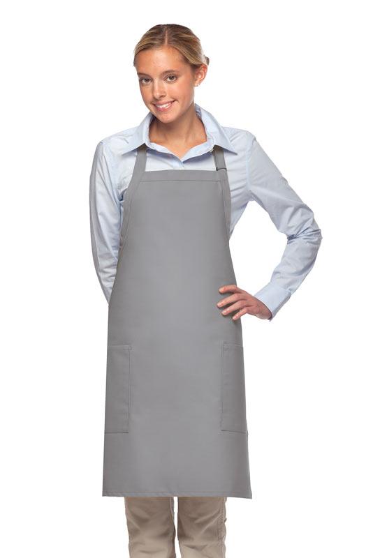 Cardi / DayStar Silver Deluxe Bib Adjustable Apron (2 Pockets)