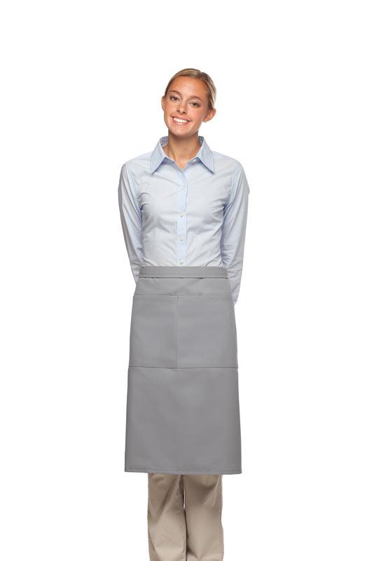 Cardi / DayStar Silver 3/4 Bistro Apron (2 Pockets)