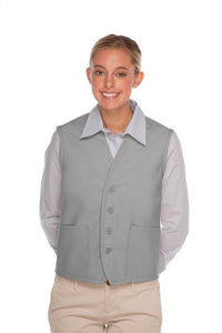 Cardi / DayStar Silver 4-Button Unisex Vest with 2 Pockets