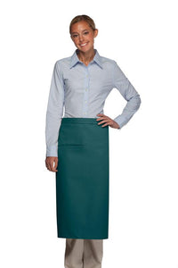 Cardi / DayStar Teal Full Bistro Apron (1 Inset Pocket)