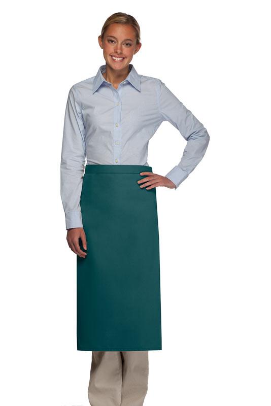 Cardi / DayStar Teal Full Bistro Apron (No Pockets)