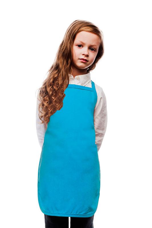 Cardi / DayStar Turquoise Kid's Bib Apron (No Pockets)