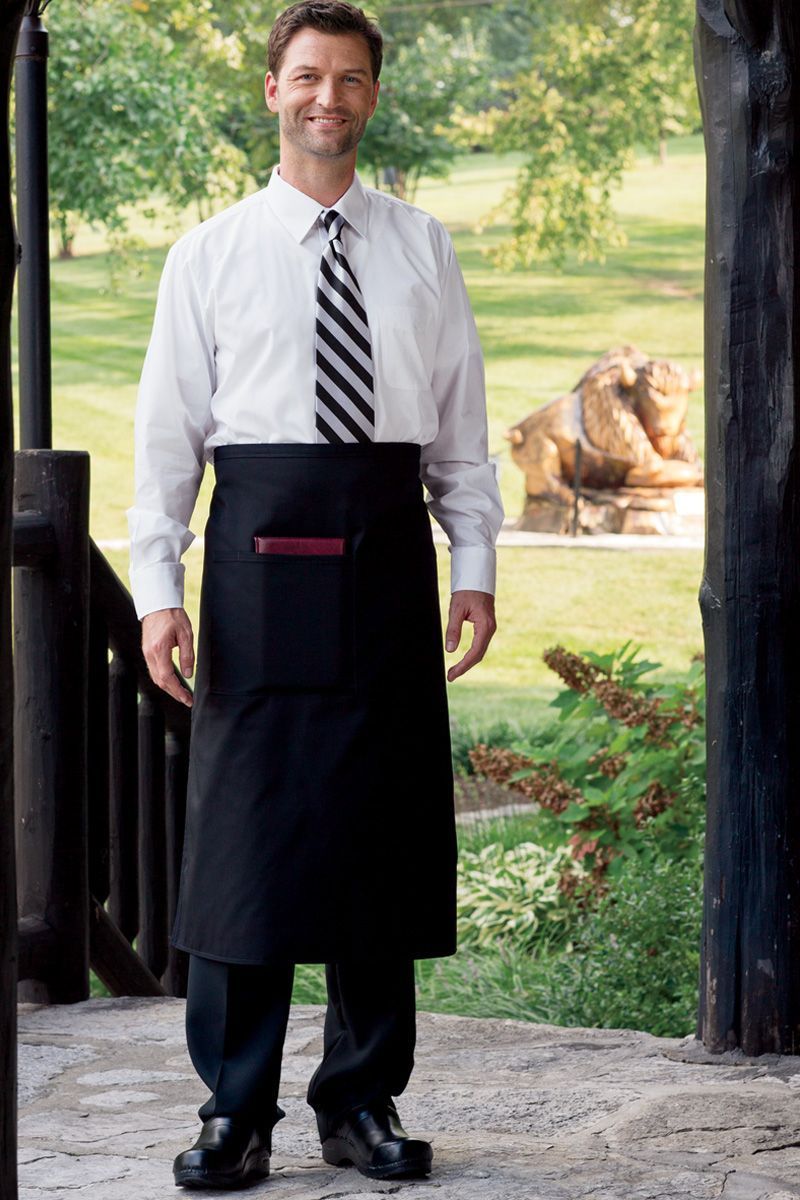 Black discount bistro apron