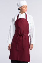 Uncommon Threads Burgundy Bib Apron (No Pockets)