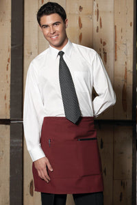 Uncommon Threads Burgundy Half Bistro Apron (2 Pockets)