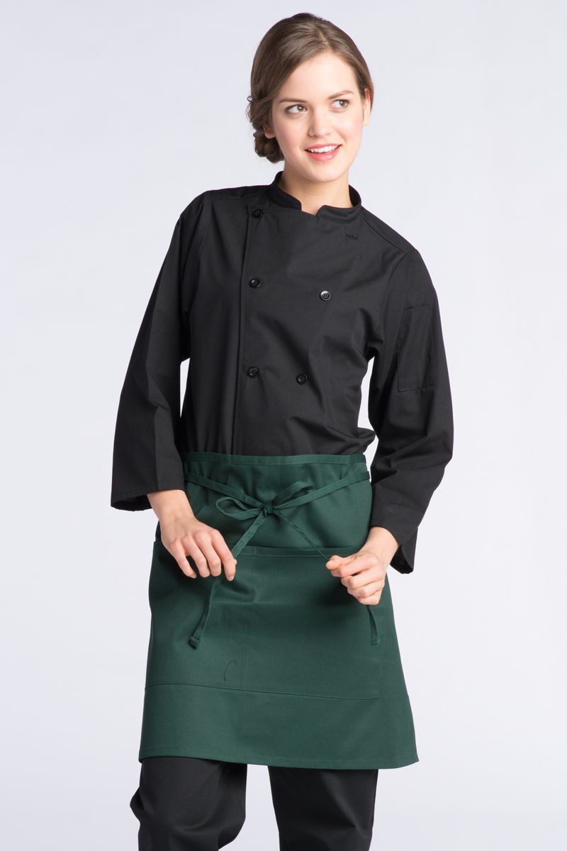 Uncommon Threads Hunter Green Half Bistro Apron (2 Pockets)