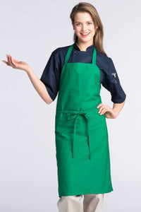 Uncommon Threads Kelly Green Bib Apron (No Pockets)