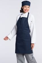 Uncommon Threads Navy Bib Adjustable Apron (2 Patch Pocket)