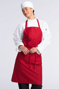 Uncommon Threads Red Bib Apron (No Pockets)