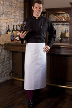 Uncommon Threads White Full Bistro Apron (2 Patch Pockets)