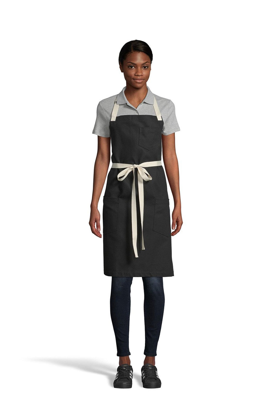 UT Black Collection Black Vibe Bib Apron