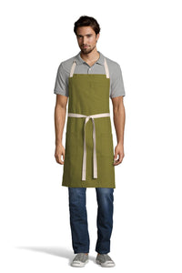 UT Black Collection Moss Green Vibe Bib Apron