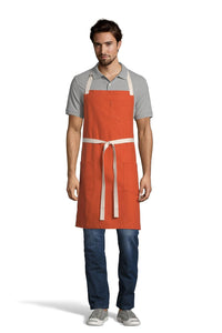 UT Black Collection Orange Vibe Bib Apron