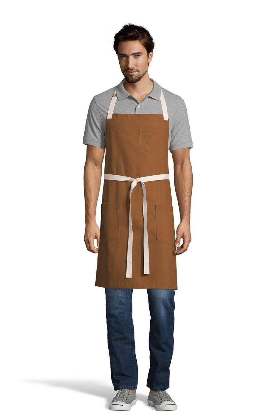 UT Black Collection Walnut Vibe Bib Apron