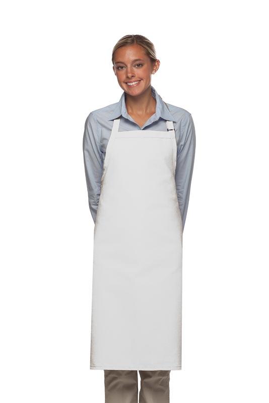 Cardi / DayStar White Deluxe Butcher Adjustable Apron (No Pockets)