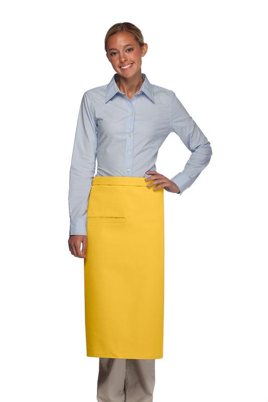 Cardi / DayStar Yellow Full Bistro Apron (1 Inset Pocket)