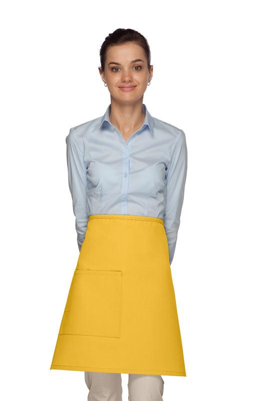 Cardi / DayStar Yellow Half Bistro Apron (1 Pocket)