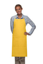 Cardi / DayStar Yellow Deluxe Butcher Adjustable Apron (2 Pockets)