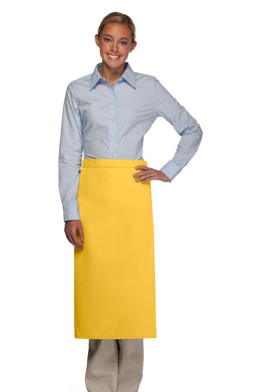 Cardi / DayStar Yellow Full Bistro Apron (No Pockets)